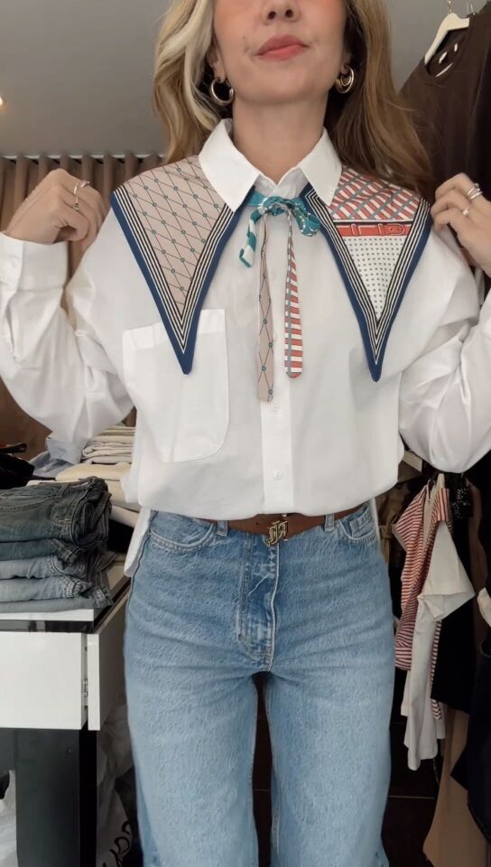 %100 Pamuk Premium Gömlek Beyaz