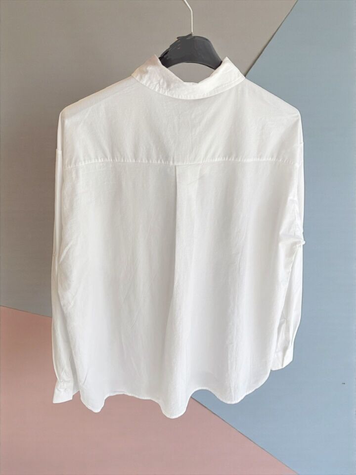 %100 Pamuk Premium Gömlek Beyaz