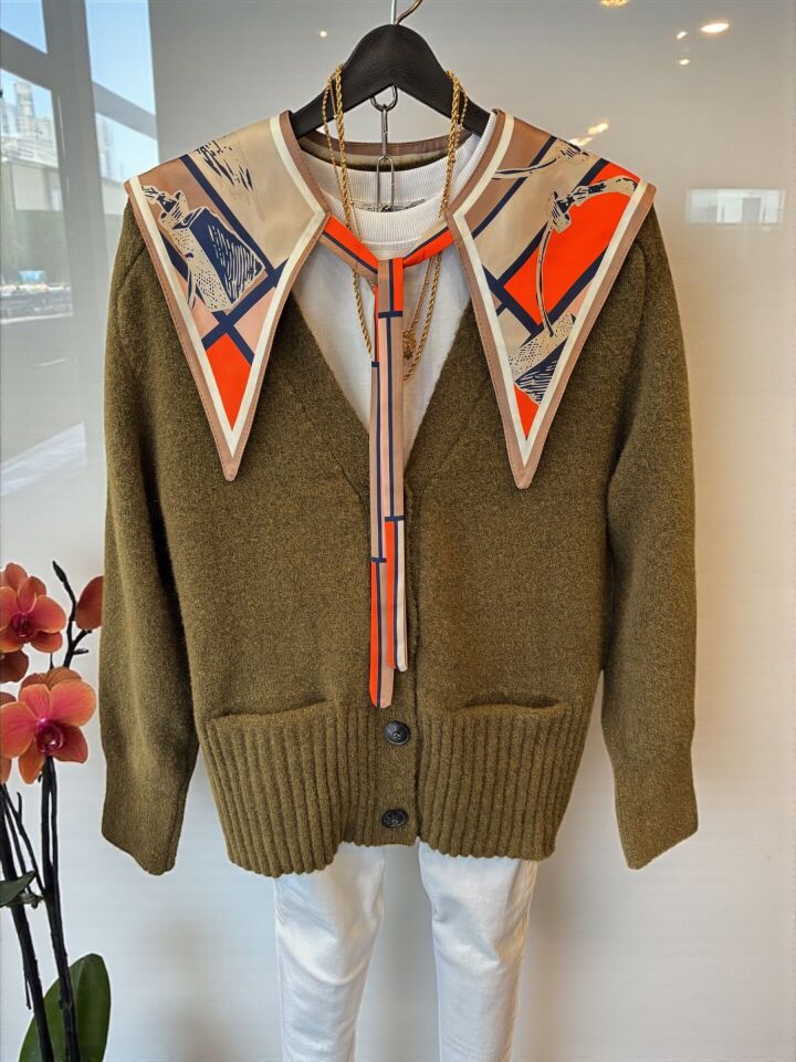 İthal Renkli At Desenli Yakalık