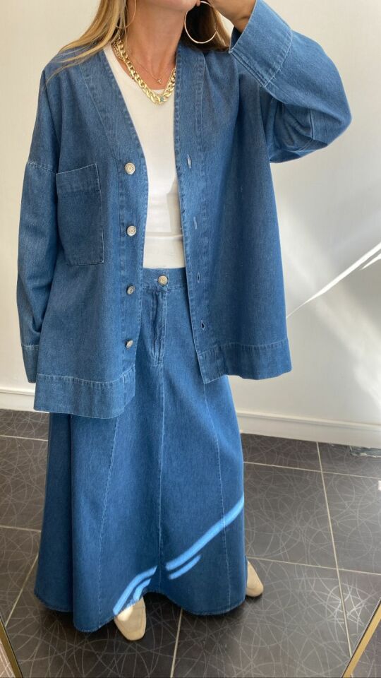 Premium Oversize Denim Ceket