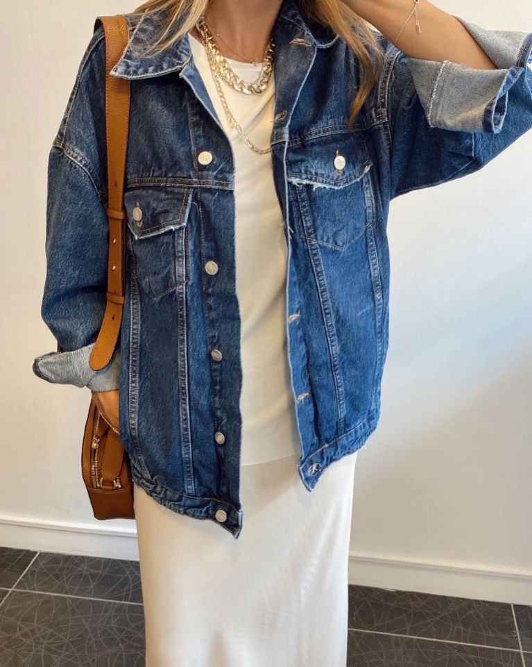 Premium Retro Oversize Denim Ceket