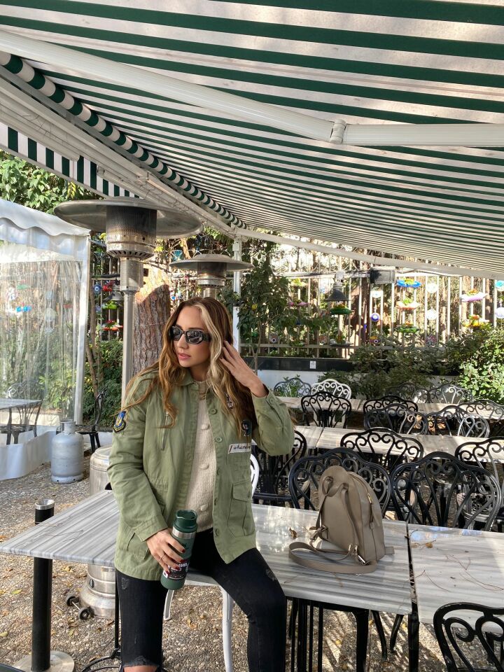 Haki Armalı Tasarım Ceket