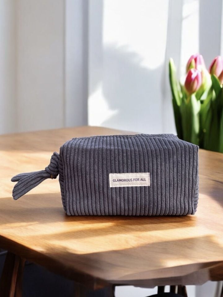 Premium Tasarım Makyaj Çantası Gri