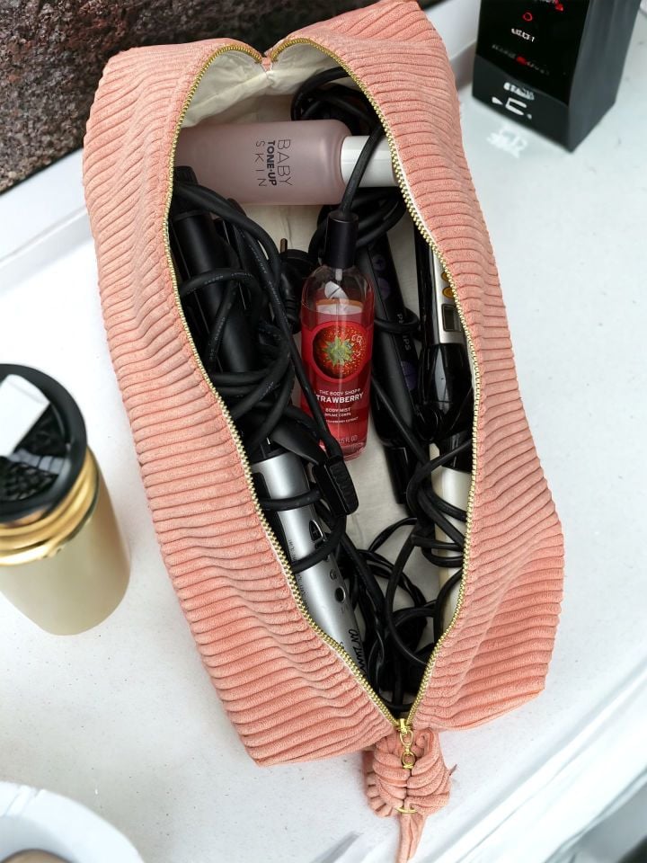 Premium Tasarım Tüm Saç Şekillendiriciler için XXL Boy Seyahat Çantası Pudra