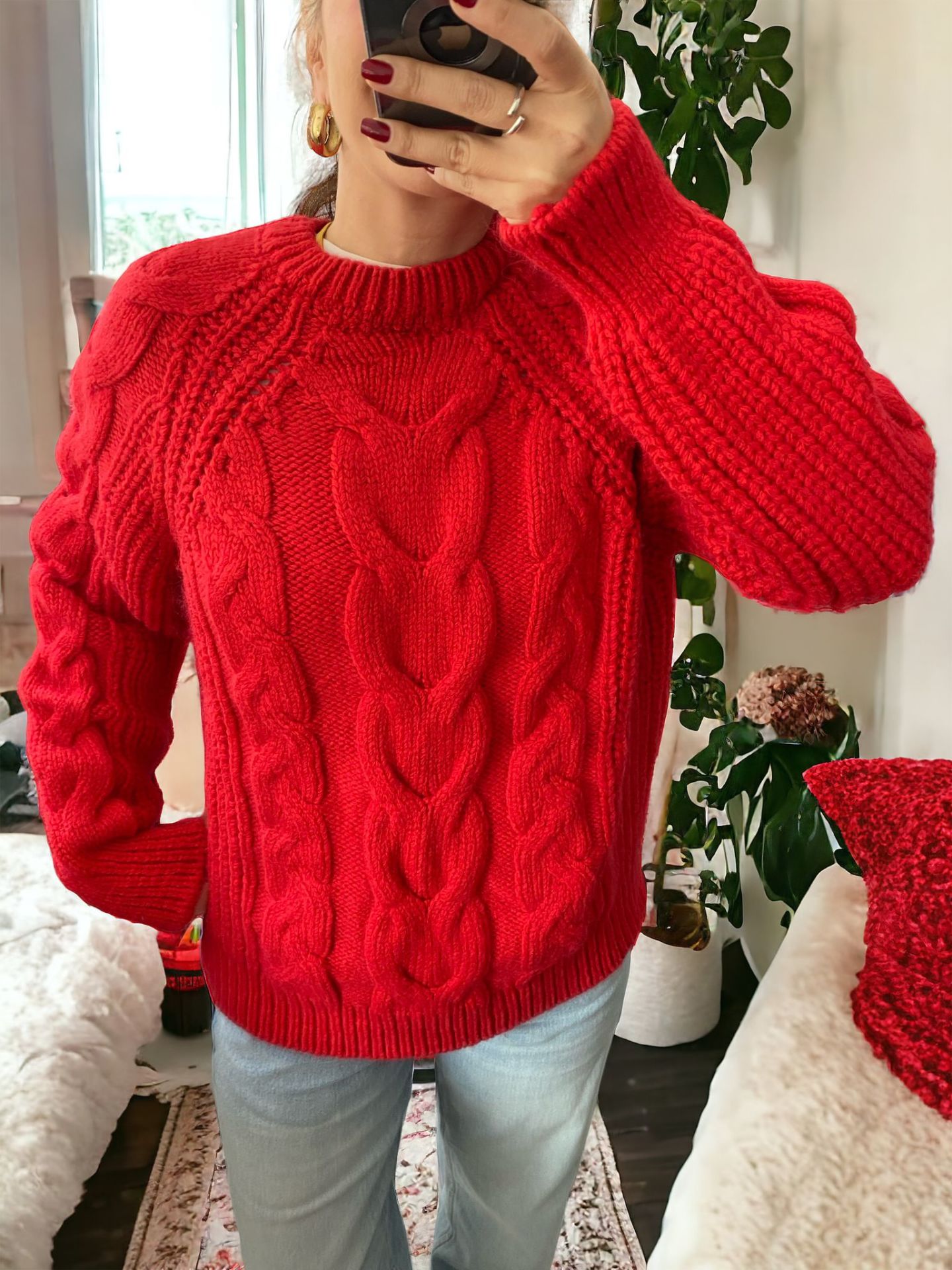 Örgü Tasarım Narçiçeği Kazak