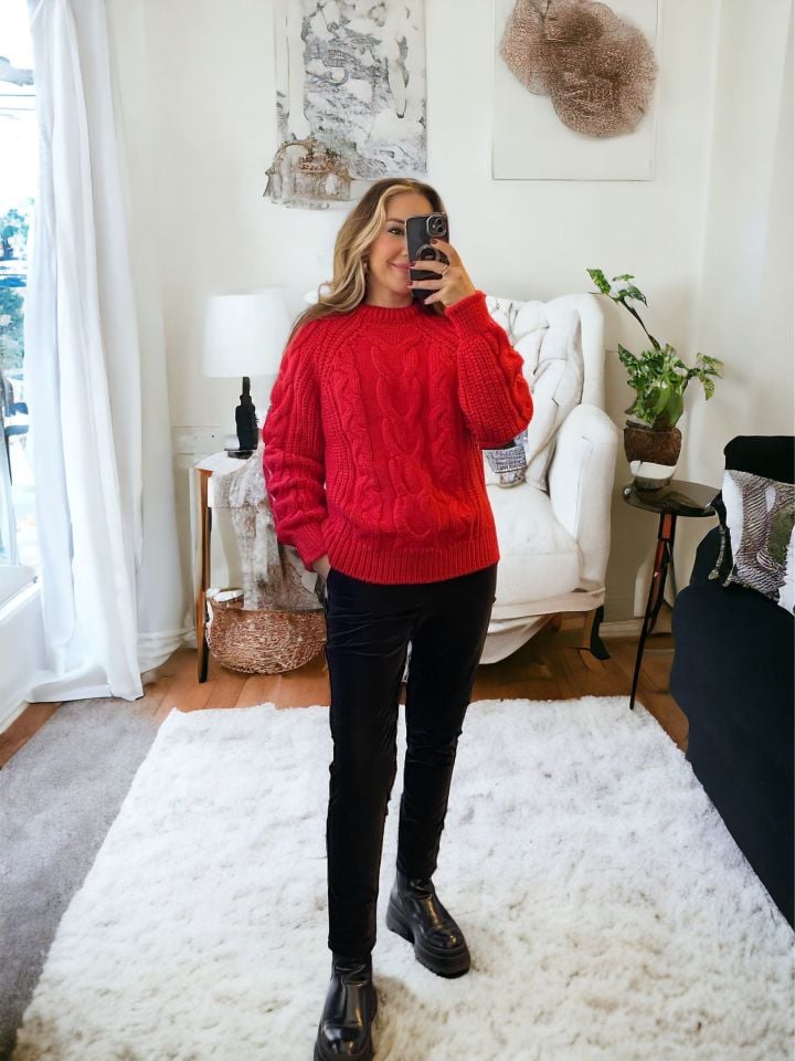 Örgü Tasarım Narçiçeği Kazak