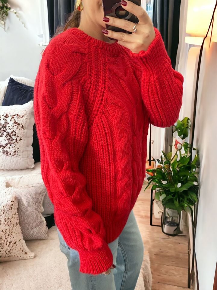 Örgü Tasarım Narçiçeği Kazak