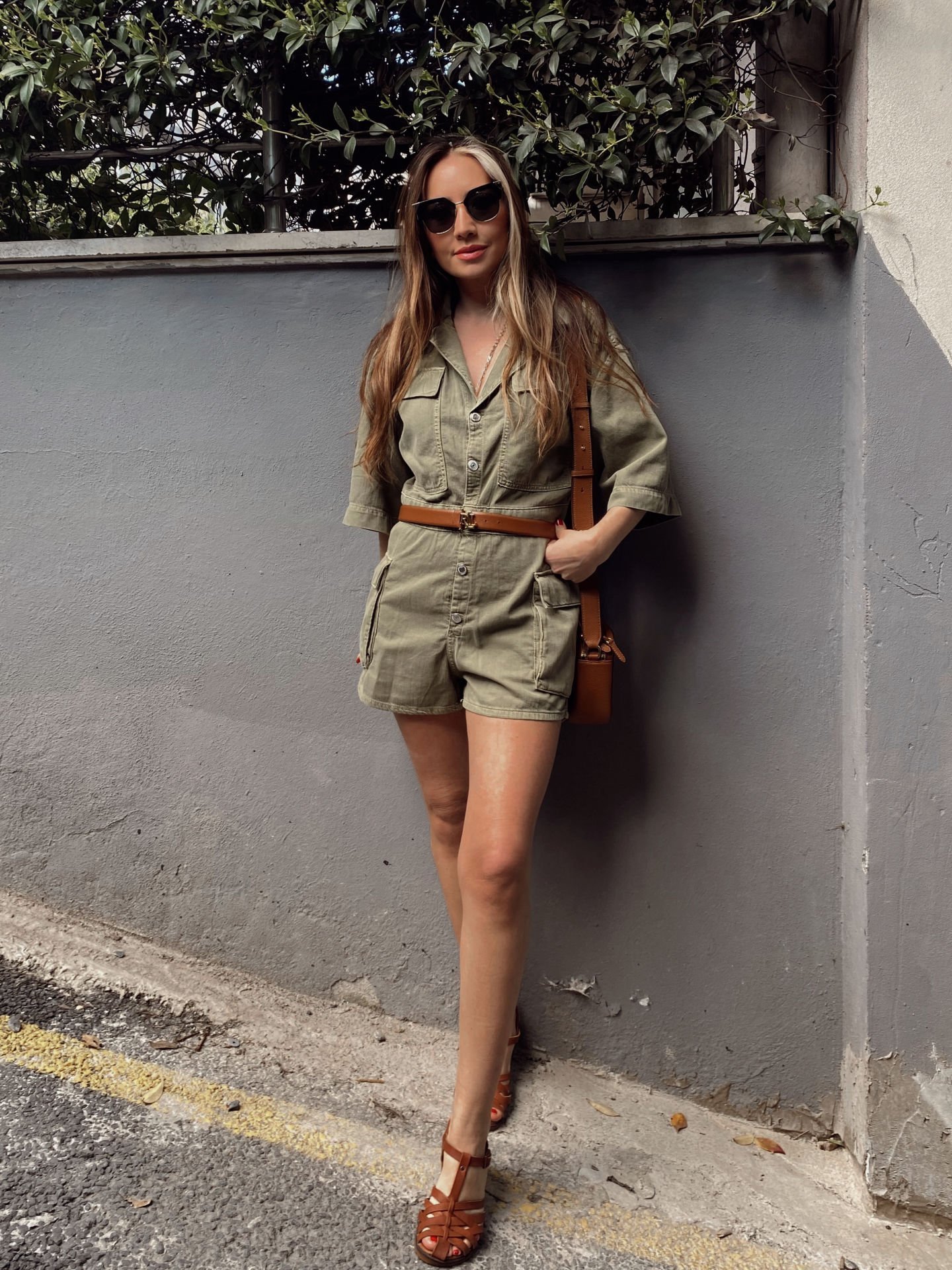 Zara Haki Yeşil Tulum