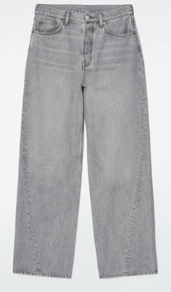 Orj. Marka Straight Leg Jean Pantolon Gri