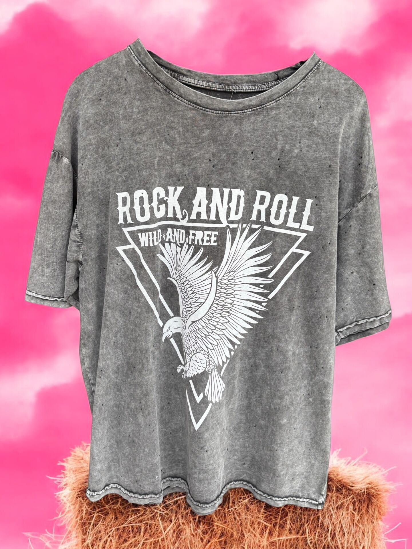 Premium Rock & Roll Oversize Tişört