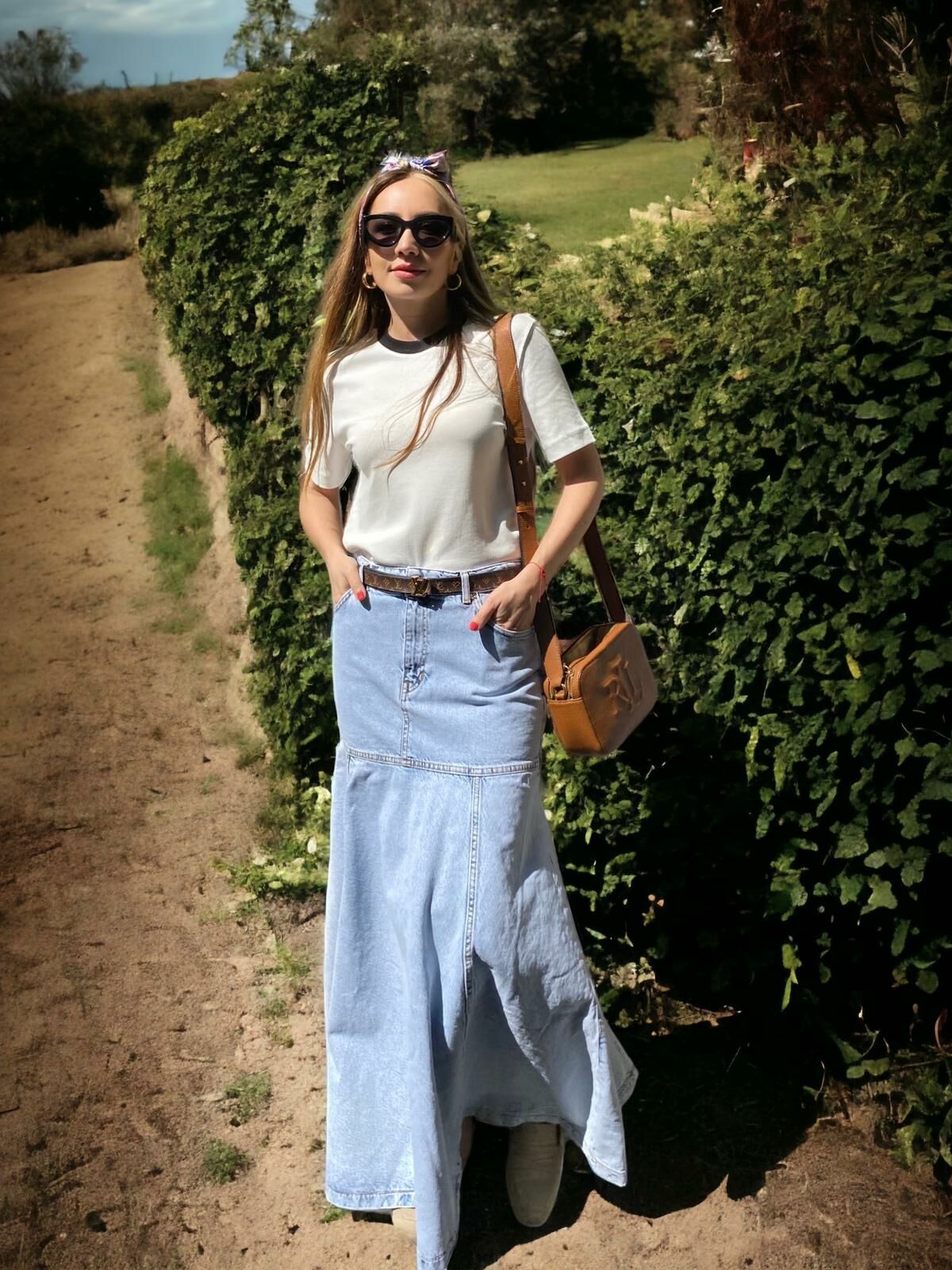 Maxi Denim Etek