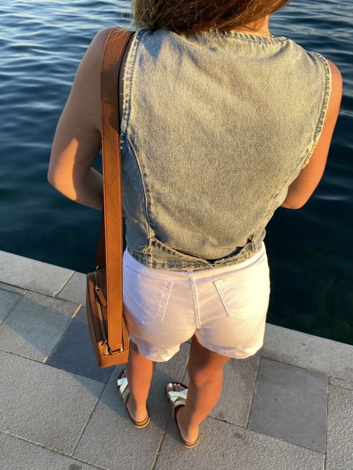 Retro Denim Yelek