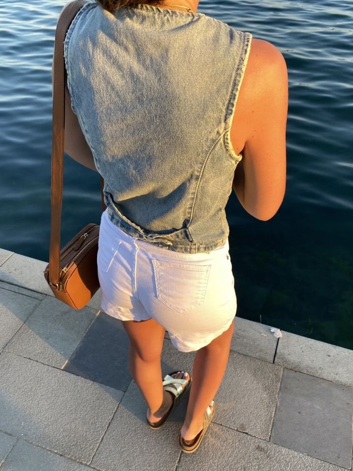 Retro Denim Yelek
