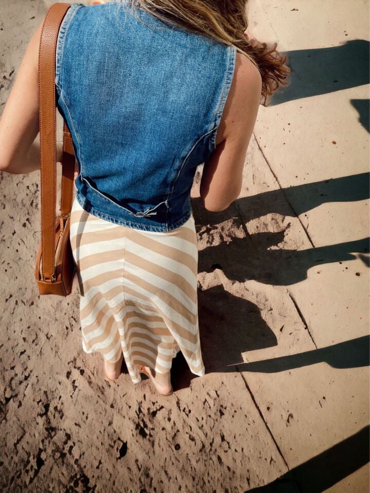 Retro Denim Yelek