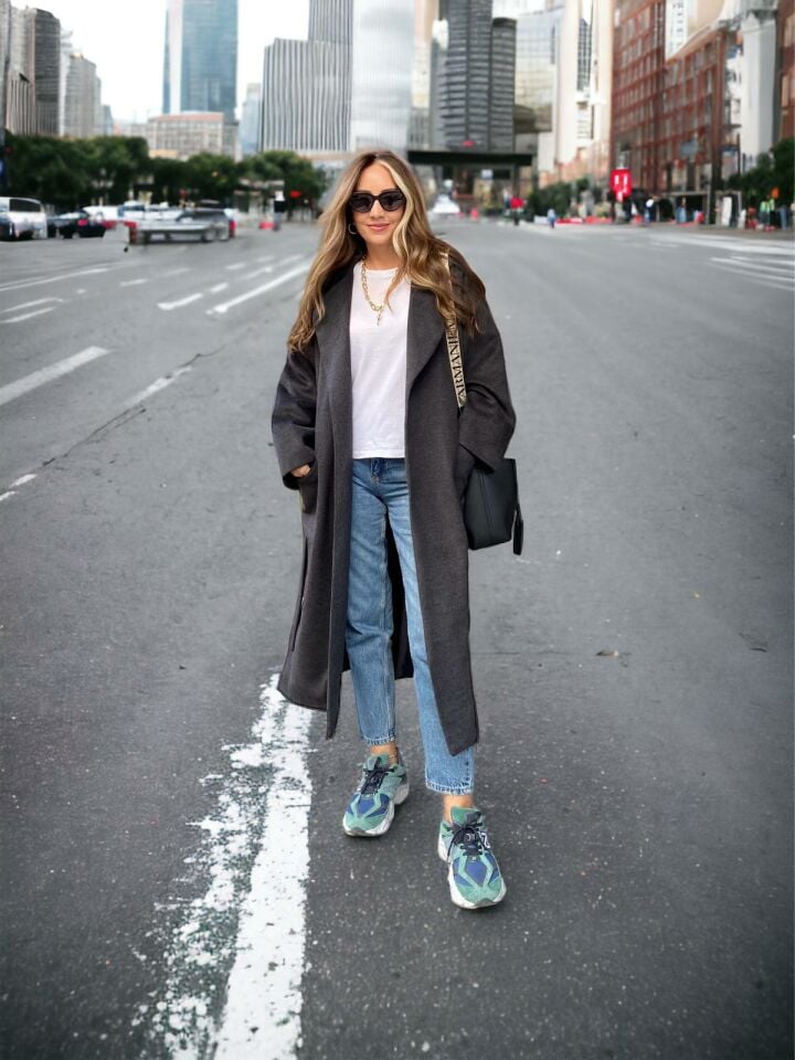 Premium Mavi Mom Jean Pantolon