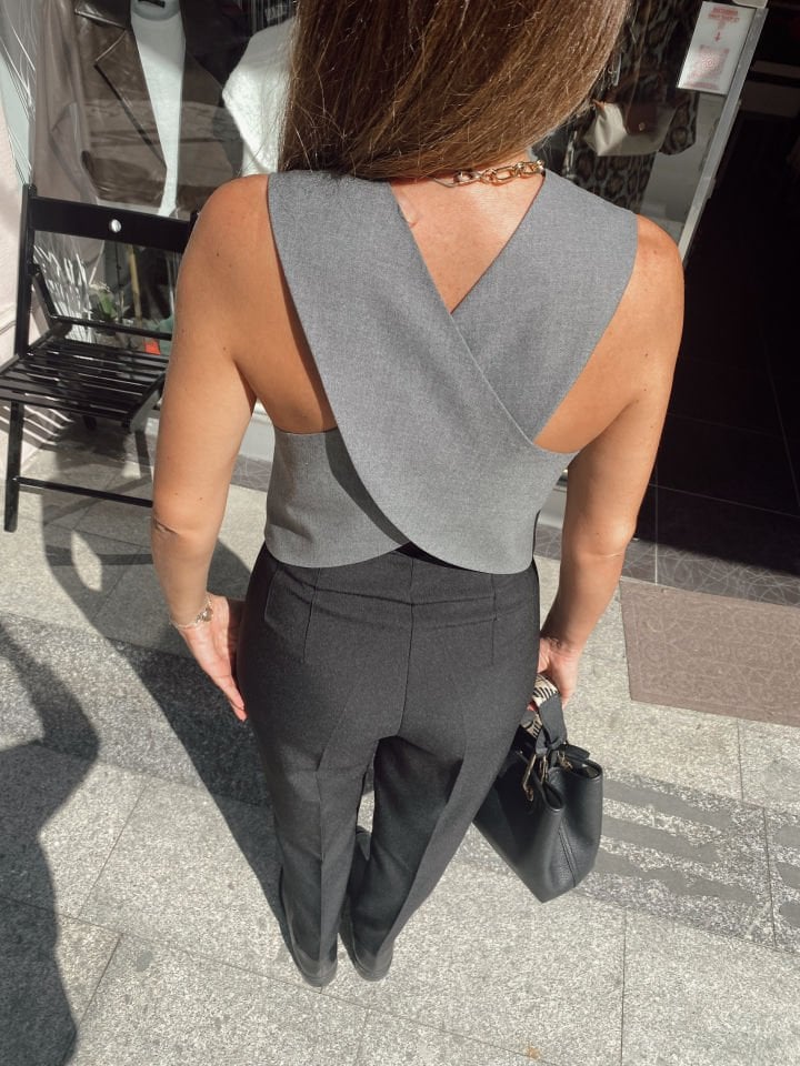 Yüksek Bel Pensli Havuç Pantolon Siyah