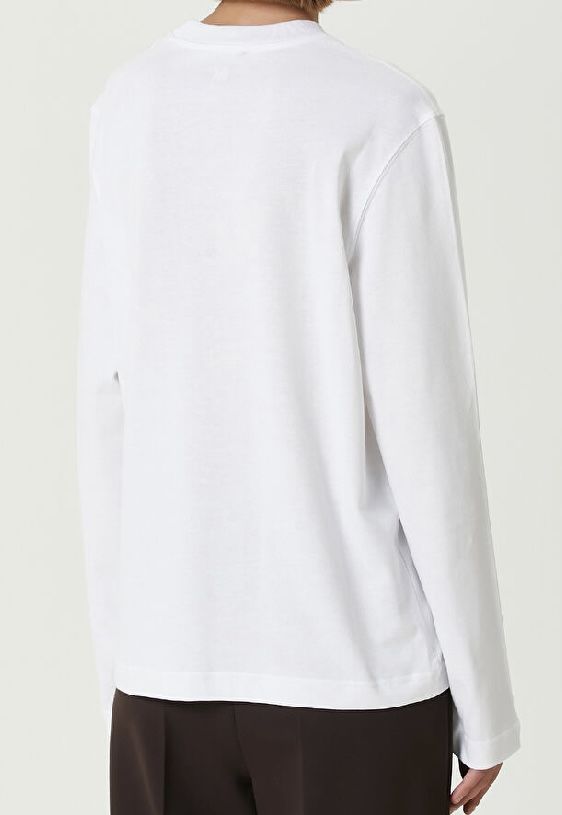 Uzun Kollu Beyaz Sweatshirt