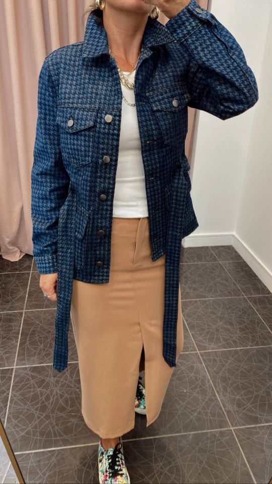 Yırtmaçlı Camel Kalem Etek