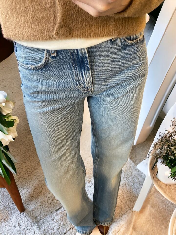 ZR Premium Full Lenght Wide Leg  Jean Pantolon