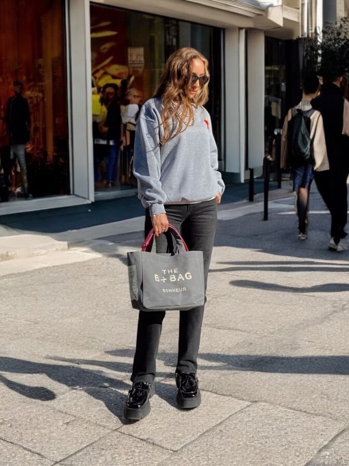 Kalpli Gri Sweatshirt