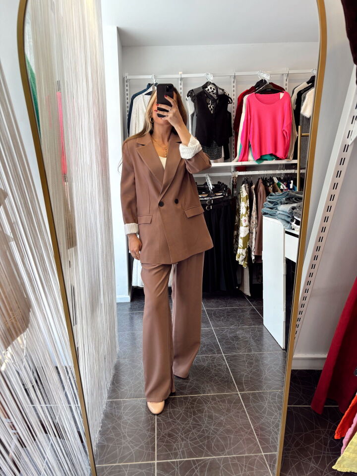 Gül Kurusu Palazzo Pantolon