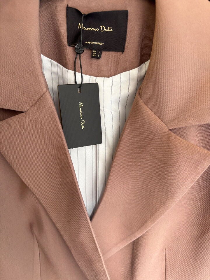 Premium Gül Kurusu Oversize Ceket