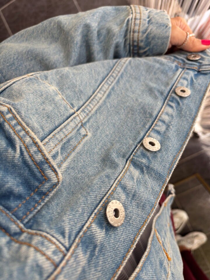 Premium Denim Ceket Mavi