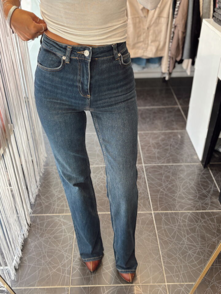 Orj. Marka Likralı Push Up Lacivert Jean Pantolon