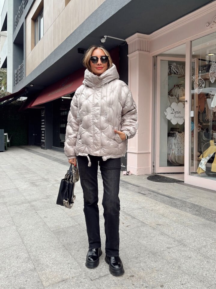 İthal Premium Tasarım Kabartmalı Mont Vizon