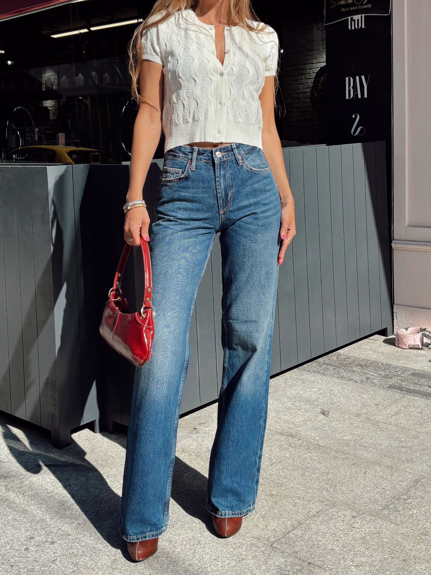 Orj. Wide Leg Jean Pantolon Mavi