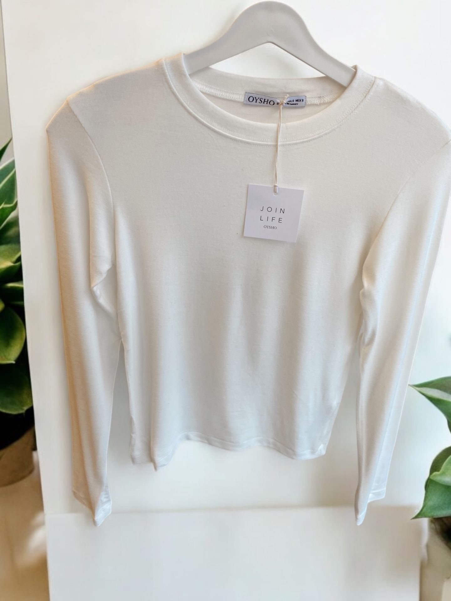 Uzun Kollu Sweat Beyaz