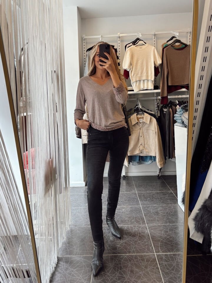 Orj. Massi Mid Rise Skinny Leg Full Leght Jean Siyah