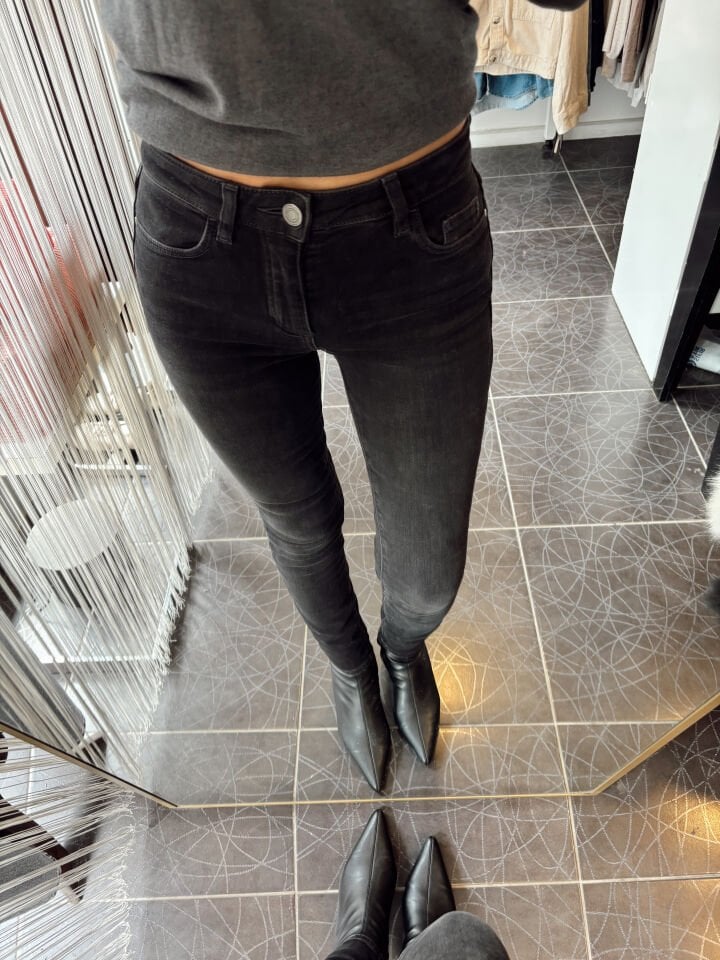 Orj. Massi Mid Rise Skinny Leg Full Leght Jean Siyah