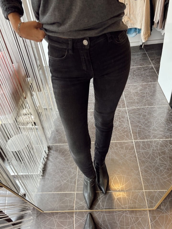 Orj. Massi Mid Rise Skinny Leg Full Leght Jean Siyah