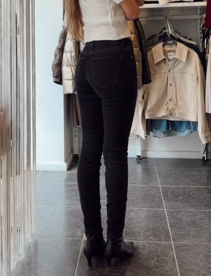 Orj. Massi Mid Rise Skinny Leg Full Leght Jean Siyah