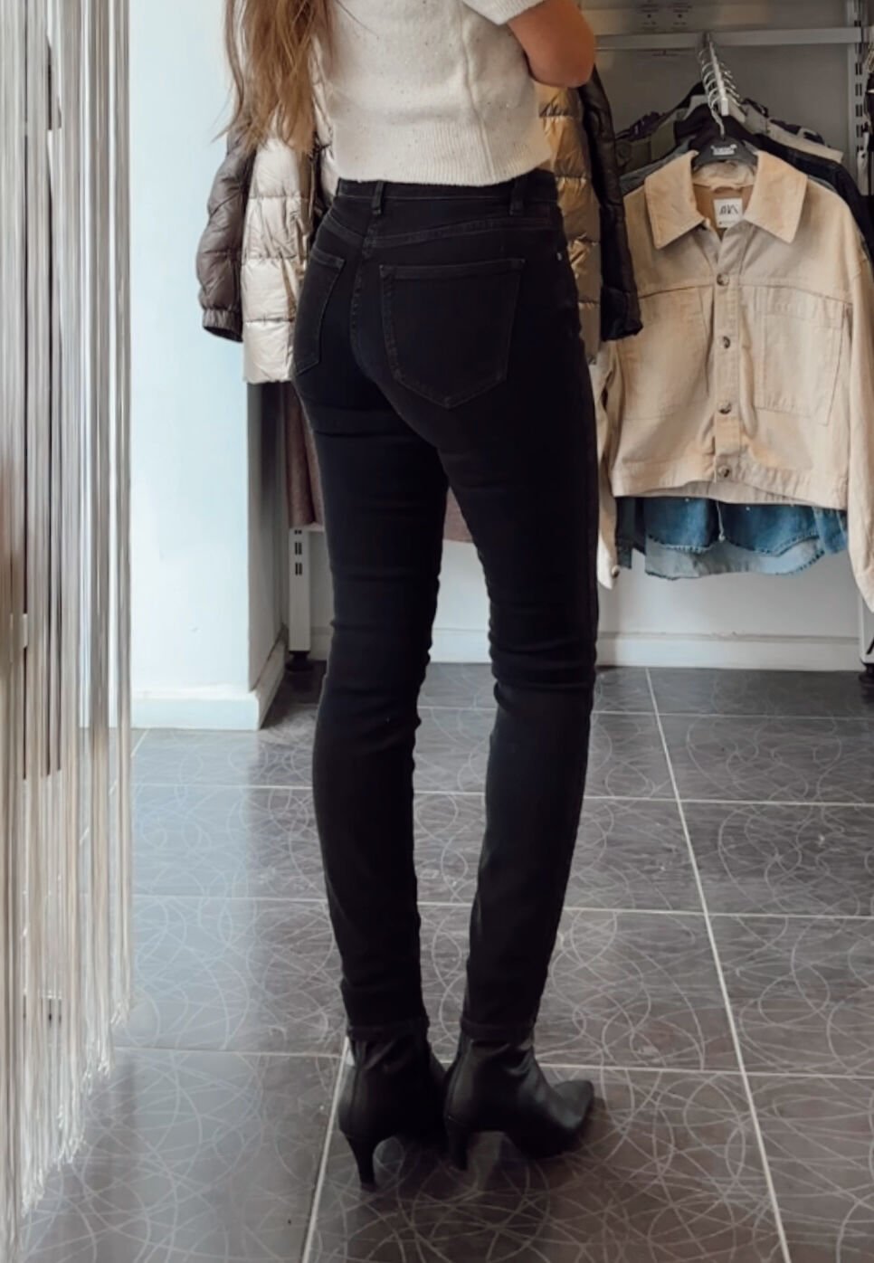 Massi Mid Rise Skinny Leg Full Leght Jean Siyah