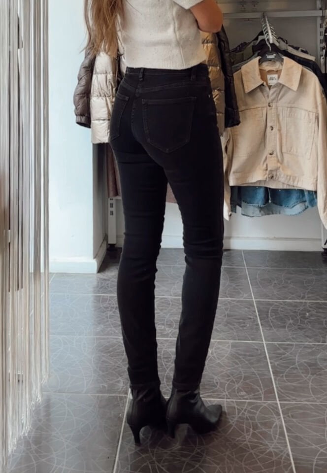 Massi Mid Rise Skinny Leg Full Leght Jean Siyah