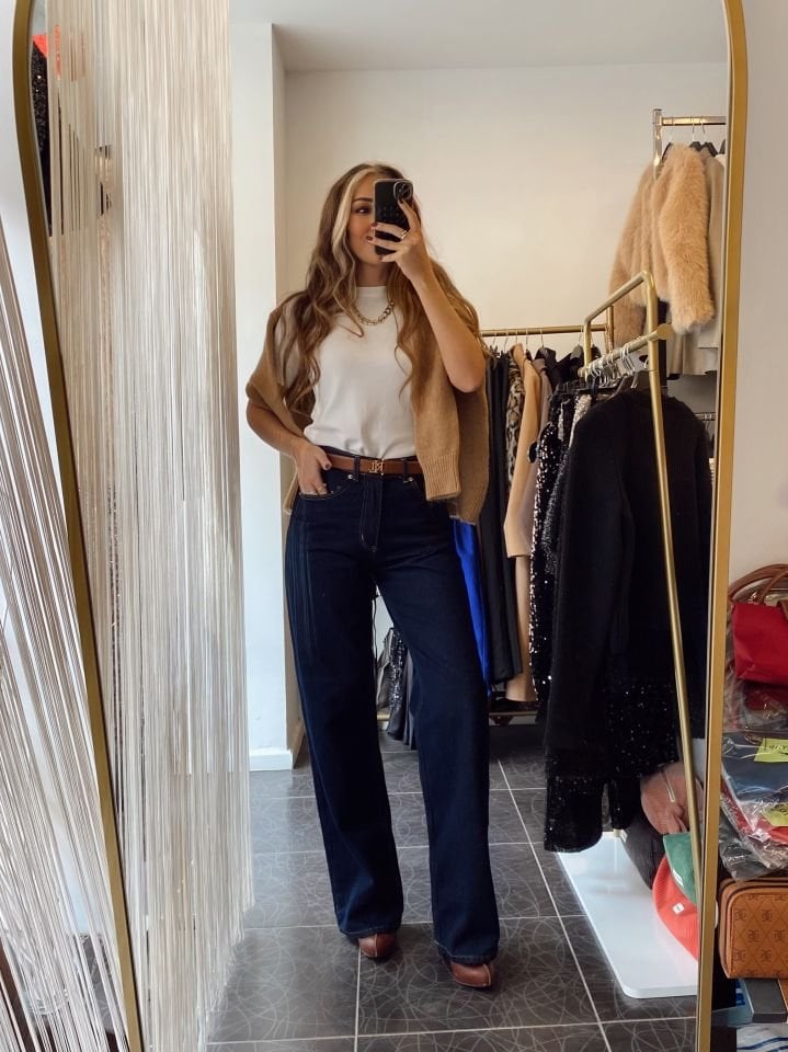 Straight Fit Lacivert Jean Pantolon