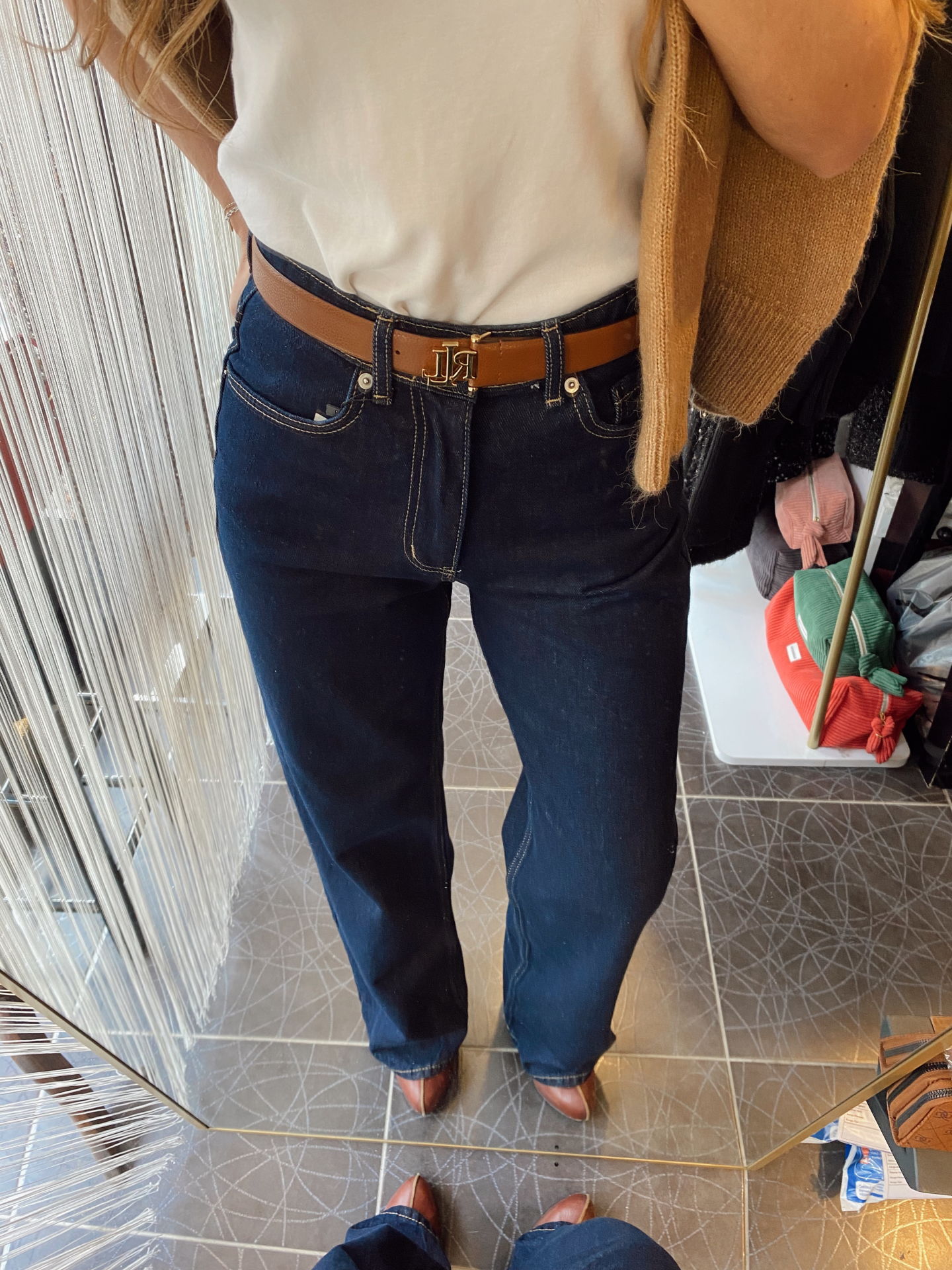 Straight Fit Lacivert Jean Pantolon