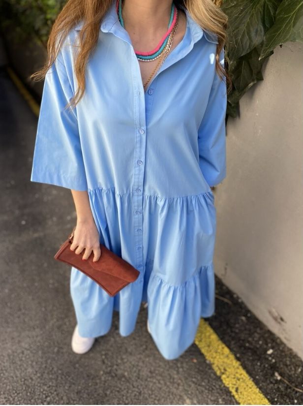 Oversize Mavi Elbise