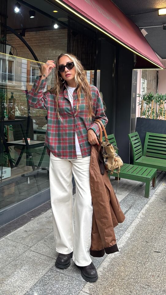 Orj. Marka Denim Baggy Jean Ekru