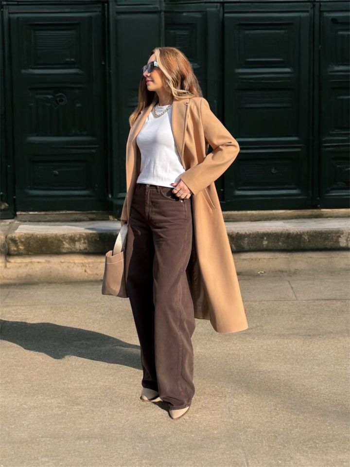 Kuşaklı Premium Camel Kaban