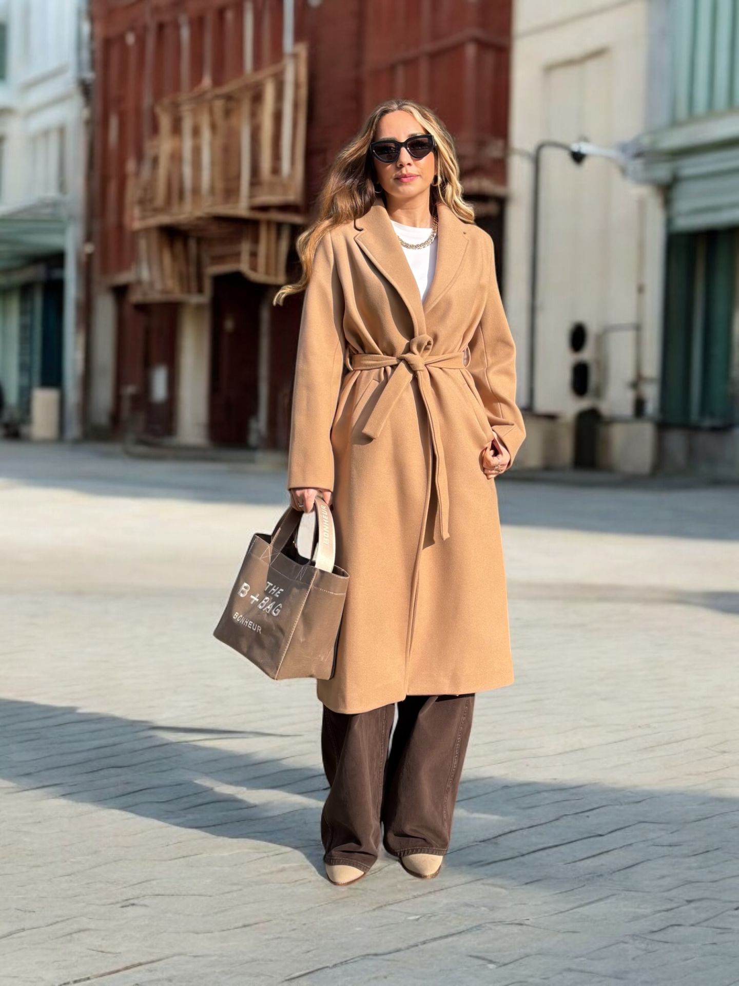 Kuşaklı Premium Camel Kaban