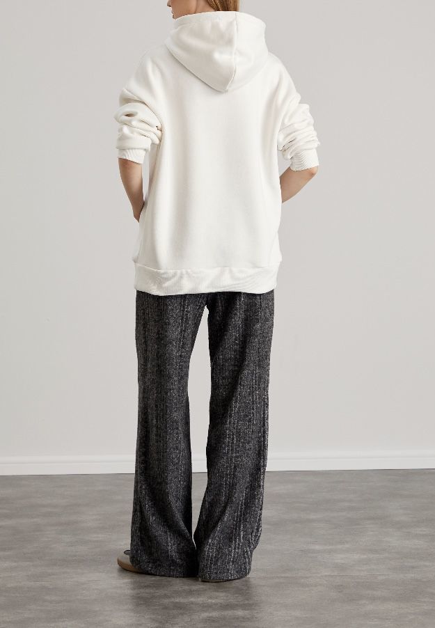 Kapüşonlu California Sweatshirt Ekru