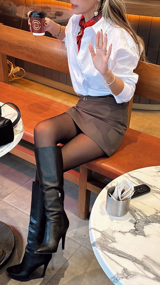 Kemerli Şort Etek Haki