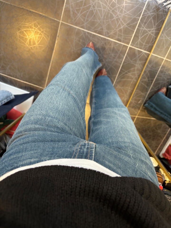 High Rise Wide Leg Yüksek Bel Jean Pantolon Koyu Mavi