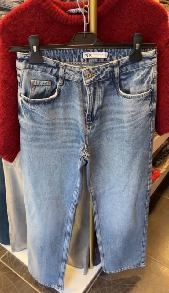 Orta Bel Relaxed  Mavi Jean Pantolon