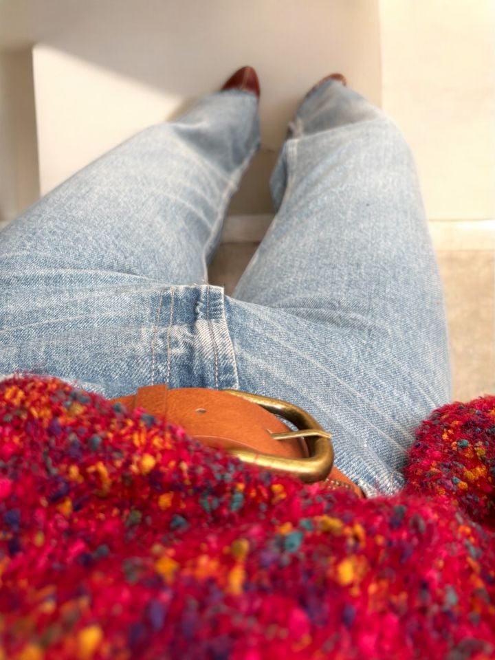 Yüksek Bel Wide Leg Açık Mavi Jean Pantolon