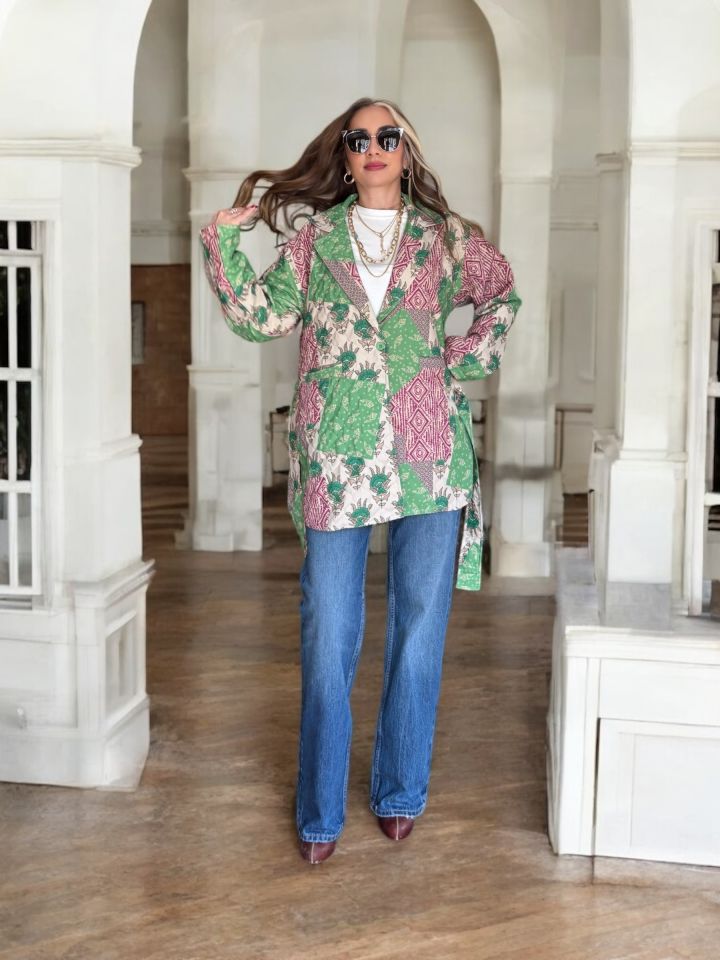 Wide Leg Jean Pantolon Mavi