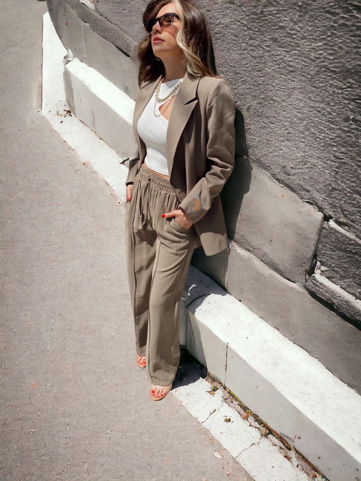 Blazer Ceket Haki